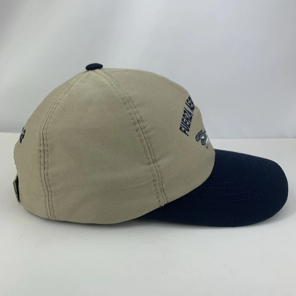 Fuerza Aerea Colombiana Hat CACOM-3 Air Force Blue Beige Adjustable Baseball Cap